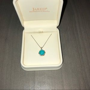 Jared Turquoise and Diamond Necklace